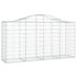 Gabionska košara s lukom 200x50x100/120 cm pocinčano željezo 153395