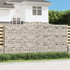 Gabionska košara s lukom 400x30x200/220 cm pocinčano željezo 153530