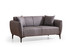 Sofa sa 2 sedišta Belissimo - tamno siva