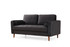 Sofa sa 2 sedišta Obod - Crna