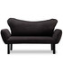 Sofa za 2 sjedišta Chatto - Crna