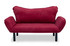 Sofa za 2 sjedišta Chatto - bordo