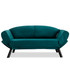 Sofa za 2 sjedišta Genzo - Petrol plava