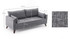 Sofa sa 3 sjedala Bella Sofa za 3 Pr - Siva