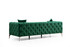 Sofa sa 3 sjedala Komo – Zeleni