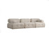 Sofa sa 3 sjedala Doblo 3 sjedala (L1-O1-1R) - Cream Bouclette