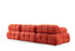 Sofa sa 3 sjedala Doblo trosjed (L1-O1-1R) - crveni