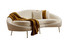 Sofa sa 3 sjedala Eses - Cream Bouclett Sofa sa 3 sjedala Eses - Cream Bouclett