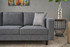 Sofa sa 3 sjedala Kale Linen - Siva Sofa sa 3 sjedala Kale Linen - Siva