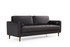 Sofa sa 3 sjedala Obod - Crna