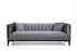 Sofa sa 3 sjedala Trendy - tamno siva