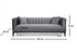 Sofa sa 3 sjedala Trendy - tamno siva