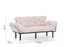 Sofa za 3 sjedala Nitta Triple - krema