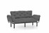 Sofa za 3 sjedala Nitta Triple - Siva