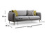 Sofa za 3 sjedala Sevilla trosjed - siva
