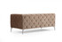 4-sjedala Sofa Como - tamno krem