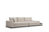 4-sjedala Sofa Linija sa bočnim stolom - bež