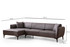 Ugaona sofa Belissimo lijevo - tamno siva