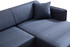 Ugaona sofa Belissimo Desno - Plavo