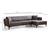 Ugaona sofa Belissimo desno - tamno siva