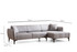Ugaona sofa Belissimo desno - siva