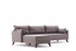 Ugaona sofa Bella kutna sofa lijevo - smeđa Ugaona sofa Bella kutna sofa lijevo - smeđa
