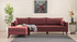 Ugaona sofa Ugaona garnitura Bella Lijeva 1 - Claret Red Ugaona sofa Ugaona garnitura Bella Lijeva 1 - Claret Red
