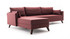 Ugaona sofa Ugaona garnitura Bella Lijeva 1 - Claret Red Ugaona sofa Ugaona garnitura Bella Lijeva 1 - Claret Red