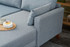 Ugaona sofa Bella Soft Köşe Koltuk Desna - Plava