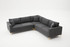 Ugaona sofa Berlin - antracit, zlato Ugaona sofa Berlin - antracit, zlato