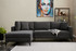 Ugaona sofa Berlin lijevo - antracit, crna Ugaona sofa Berlin lijevo - antracit, crna