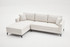Ugaona sofa Berlin lijevo - krem, crna Ugaona sofa Berlin lijevo - krem, crna