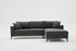 Ugaona sofa Berlin desno - antracit, crna Ugaona sofa Berlin desno - antracit, crna