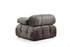 Ugaona sofa Bubble Corner (L1-O1-1R -Puf) - Siva