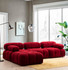 Ugaona sofa Bubble Corner (L1-O1-1R -Puf) - Crveni Ugaona sofa Bubble Corner (L1-O1-1R -Puf) - Crveni