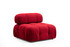 Ugaona sofa Bubble Corner (L1-O1-1R -Puf) - Crveni