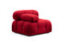 Ugaona sofa Bubble Corner (L1-O1-1R -Puf) - Crveni Ugaona sofa Bubble Corner (L1-O1-1R -Puf) - Crveni