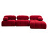 Ugaona sofa Bubble Corner (L1-O1-1R -Puf) - Crveni Ugaona sofa Bubble Corner (L1-O1-1R -Puf) - Crveni