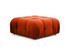 Ugaona sofa Bubble Corner (L1-O1-1R -Puf) - Crveni pločica