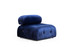 Ugaona sofa Bubble Velvet plava L1-O1-1R-PUF Ugaona sofa Bubble Velvet plava L1-O1-1R-PUF