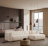 Ugaona sofa Cady 3 sjedila desno - bež