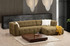 Ugaona sofa Cady 3 sjedala desno - kaki