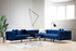 Ugaona sofa Como desno - tamnoplava