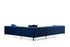 Ugaona sofa Como desno - tamnoplava