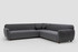 Ugaona sofa Eddy Corner 2 (3L-C-3R) - tamno siva