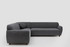 Ugaona sofa Eddy Corner 2 (3L-C-3R) - tamno siva