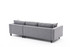 Ugaona sofa Kale Posteljina desno - siva Ugaona sofa Kale Posteljina desno - siva
