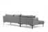 Ugaona sofa Leo Corner Lijevi - Siva