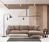 Ugaona sofa Leo Corner desno - Mocha
