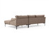 Ugaona sofa Leo Corner desno - Mocha